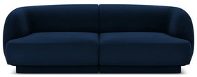 Niebieska aksamitna sofa 184 cm Miley − Micadoni Home