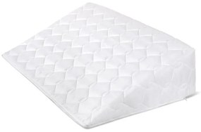 Bellatex Klinowa poduszka pod głowę z przeszyciem, biały, 80 x 50 x 20 cm