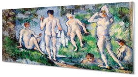 Obraz na szkle Kąpiący się - Paul Cézanne