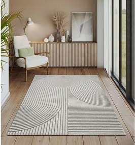 Dywan Everest nowoczesny 3D High-Low - Szary - 120 x 170 cm