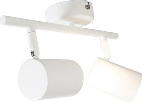 Nowoczesny reflektor biały w komplecie z 2 żarówkami WiFi GU10 regulowane - Jeana