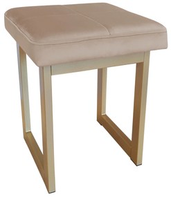 TABORET SOLID 45cm STOŁEK LOFT podstawa złota MG06
