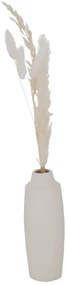 Porcelanowy wazon dekoracyjny Bianca, suszone kwiaty, wys. 16 cm
