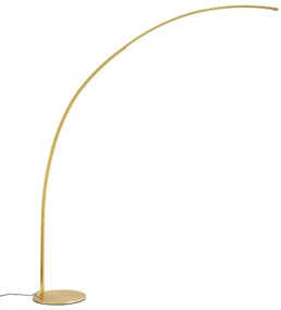 Luk Nowoczesna lampa łukowa mosiężna z diodą LED i ściemniaczem dotykowym - Arlow Nowoczesny Oswietlenie wewnetrzne