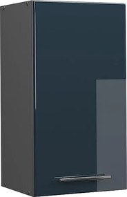 Szafka ścienna ciemnoniebieski wysoki połysk 40x34.1x72 fame-line