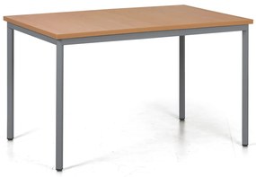Stół jadalniany TRIVIA, 120x80 cm, ciemnoszara podstawa, buk
