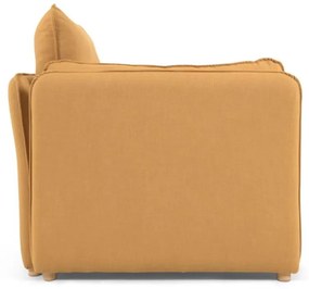 Musztardowa rozkładana sofa 210 cm Tanit – Kave Home