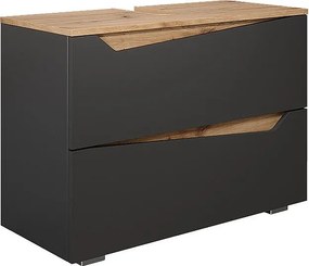 Szafka na wannę antracyt/artisan 80x35x57.5 marelle