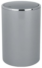 WENKO 22562100 - Kosz INCA 18,5x25,5 cm szary/błyszczący chrom