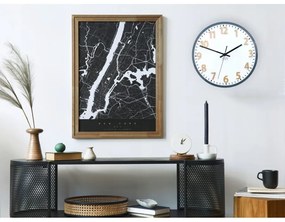 Zegar na ścianę klasyczny cichy mechanizm okrągły z białą tarczą akrylowy