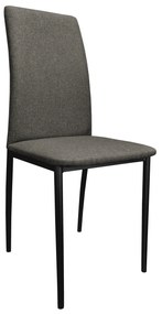 Krzesło tapicerowane ALAN stelaż czarny Sawana 05