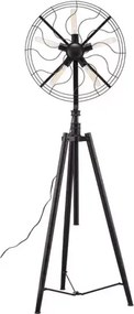 Lampa stojąca na statywie w formie wentylatora