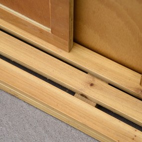 Outsunny kosz plażowy z dachem imitacja rattanu stół składany kolor jasnoszary, 118 x 79 x 150 cm