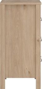 Komoda z szufladami na nóżkach Madrid 3S, jackson hickory