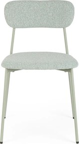 Miętowe tapicerowane krzesło Inka – Yes Everyday