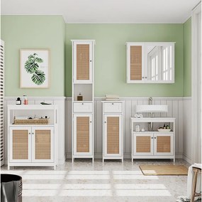 Zestaw mebli łazienkowych biały 60x30x60 rosario