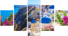 Obraz - Santorini, Grecja (125x70 cm)
