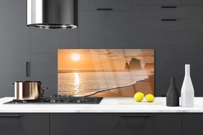 Panel Szklany Słoneczny Dzień na Plaży