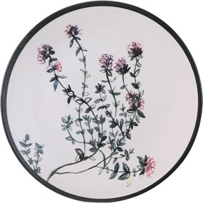 Zestaw 6 płytkich talerzy kamionkowych Herbal 25 cm