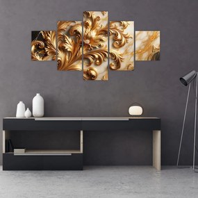 Obraz - Marmur ze złotem (125x70 cm)