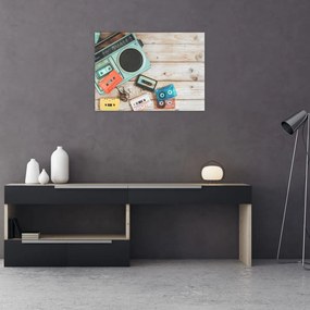 Obraz na szkle - Radio retro (70x50 cm)