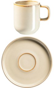 Mäser Zestaw filiżanek do espresso z spodkami Cordelia Sand, 6+6 szt.