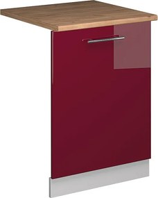 Panel przedni zmywarki bordowa czerwień wysoki połysk 60x1.6x81.8 fame-line