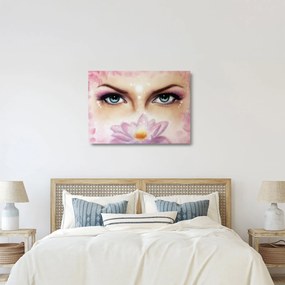 Obraz na szkle - Urocze oczy (70x50 cm)
