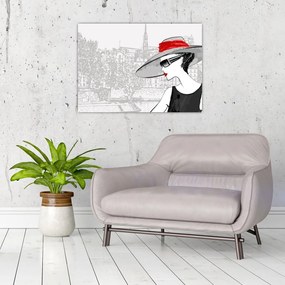 Obraz  - Dama w mieście (70x50 cm)