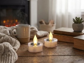 Solarny LED świeczki tealight FLARNIS, zestaw 2 szt.