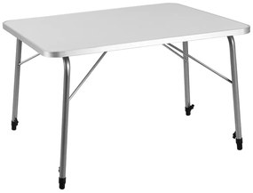 Casaria Składany stół kempingowy FOKA, 80x54x51-70cm, biała