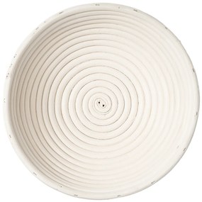 HOME ELEMENTS Okrągły koszyk z materiałowąwkładką, 25 x 8,5 cm