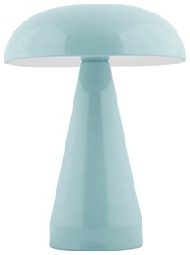 Jasnoniebieska lampa stołowa LED ze ściemniaczem i metalowym kloszem (wysokość 20,5 cm) Rachel – Leitmotiv
