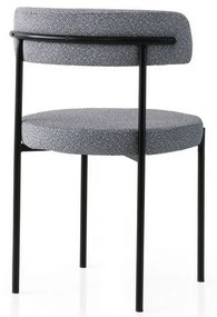 Zestaw krzeseł do jadalni Gini Dark Grey andBlack, 2 szt.