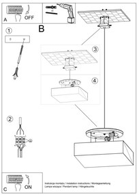 Lampa wisząca HORUS 45 biała SOLLUX  LIGHTING