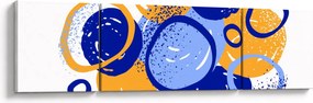 Obraz - Jasny motyw z kółkami (170x50 cm)