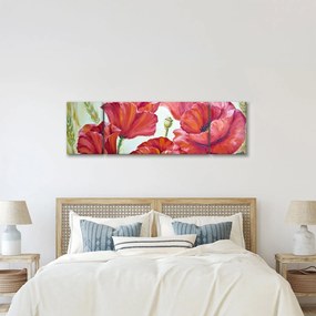 Obraz - Kwiaty maku (170x50 cm)