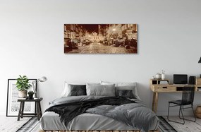 Duży obraz na płótnie Nocny Spacer po Gdańsku