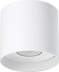 Biały minimalistyczny plafon tuba - 4X A405 S6-P57