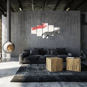 Obraz - Zebry (125x70 cm)