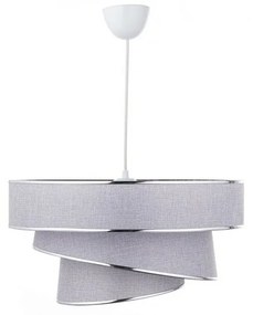 Lampa wisząca Couper - szara, srebrna