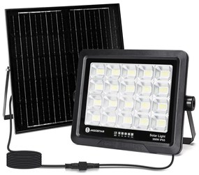 Aigostar - LED regulowany reflektor solarny LED/300W/3,4V IP65 + DO