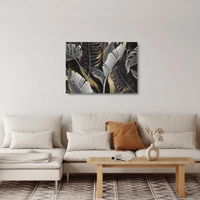 Obraz na szkle - Złota dżungla (70x50 cm)