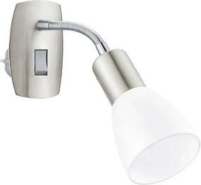 Eglo 902367 - Kinkiet do gniazdka DAKAR 3 1xE14/5W/230V matowy chrom