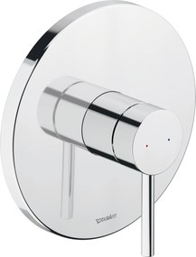 Jednouchwytowa bateria prysznicowa Duravit CircleChrom - Montaż podtynkowy