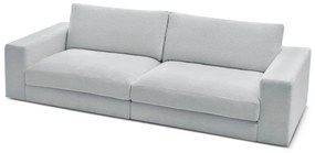 Jasnoszara sztruksowa sofa 274 cm Leonard – Bobochic Paris