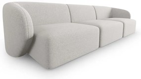 Jasnoszara sofa z tkaniny szenilowej 266 cm Paolo – Milo Casa