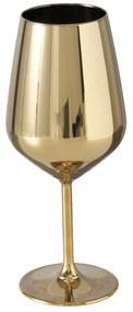 Złoty kieliszek na wino ADORA, 490 ml