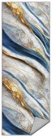 Niebieski chodnik odpowiedni do prania 80x200 cm Golden Spill – Mila Home