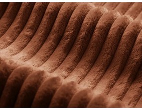 Ceglasty sztruksowy puf Dia – Micadoni